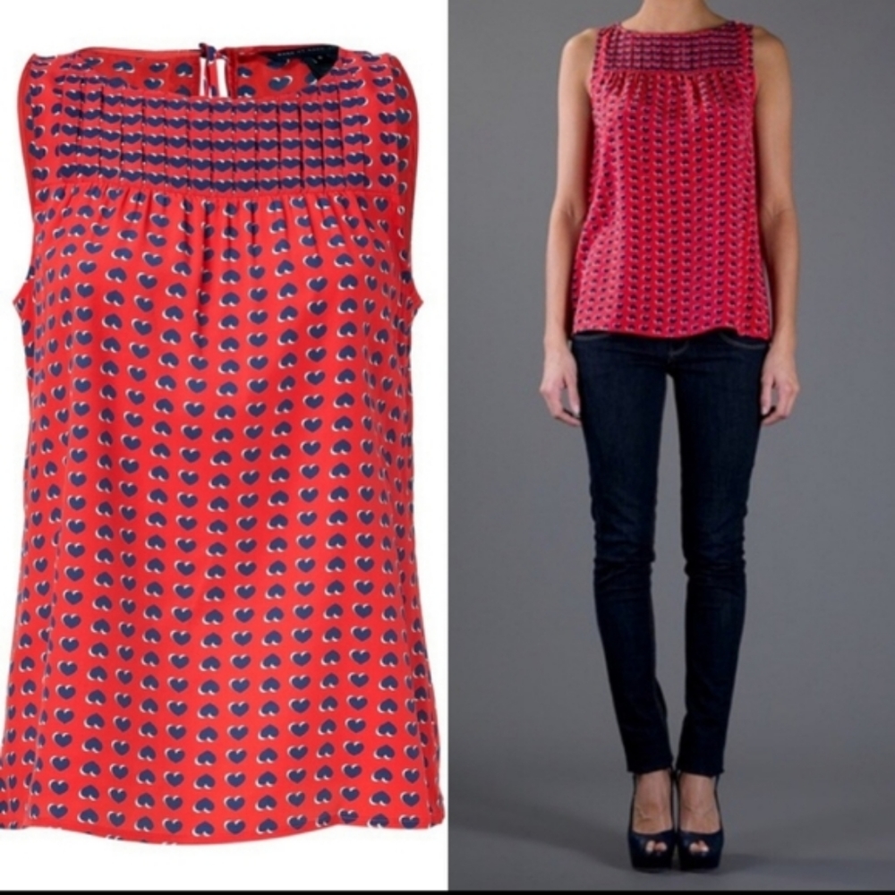 Marc by Marc Jacobs silk sleeveless blouse